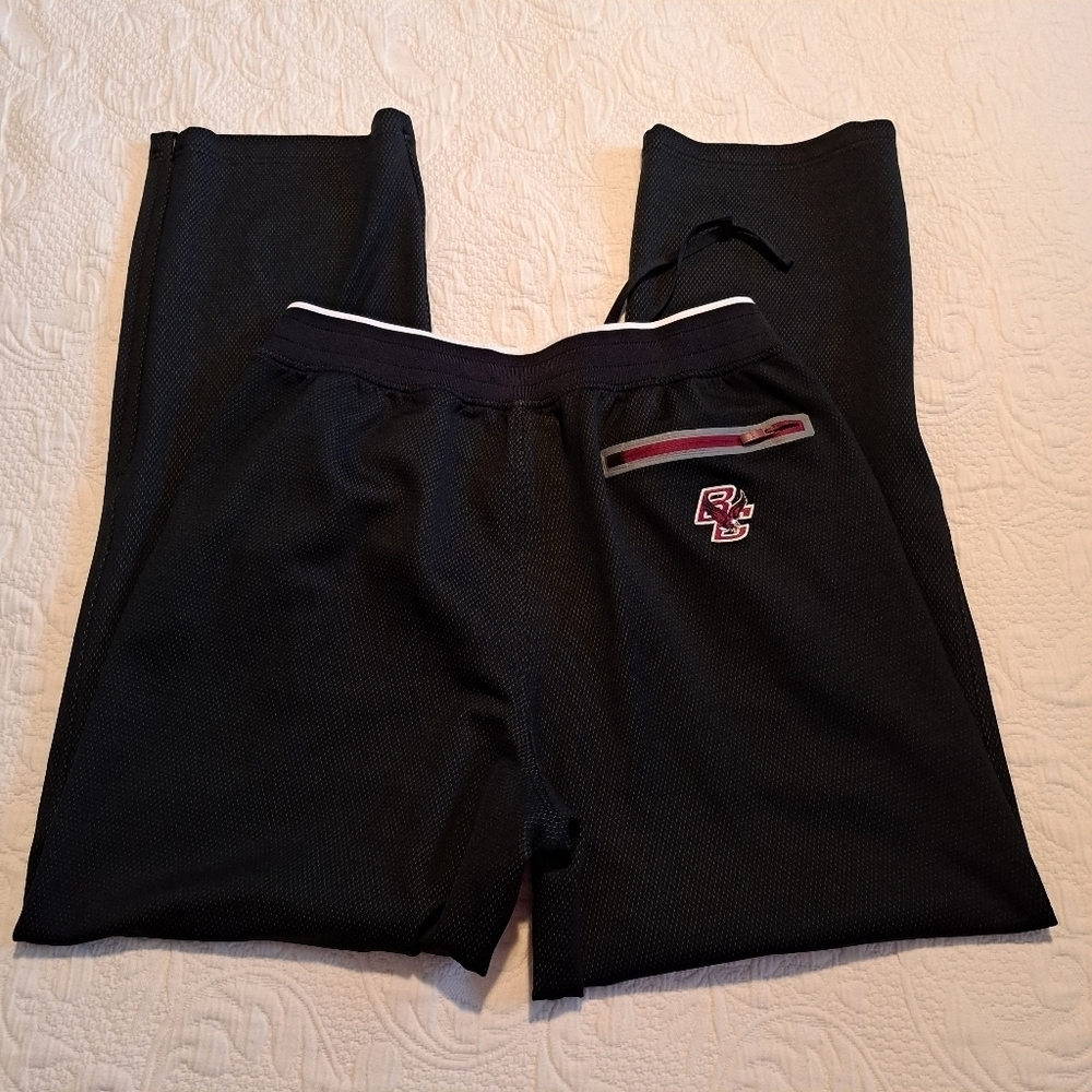 Under Armour Men's size Large loose Boston College black jogging pants, VGUC - Picture 5 of 9